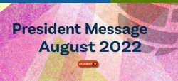 President Message – August 2022
