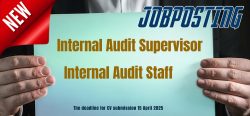 Job Posting: Internal Audit Supervisor & Staff