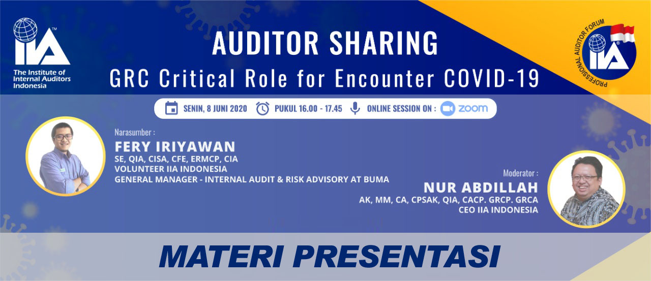 Materi Presentasi Webinar PAF Auditor Sharing – 08 Juni 2020