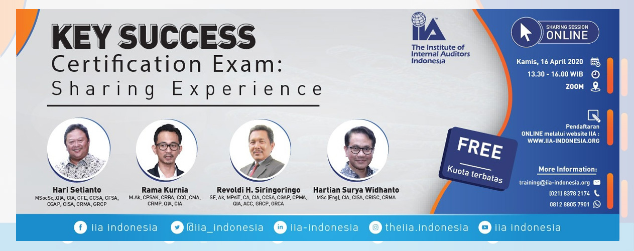 Webinar Series (Sharing Session Online) | Key Success Certification Exam: Sharing Experience – 16 April 2020