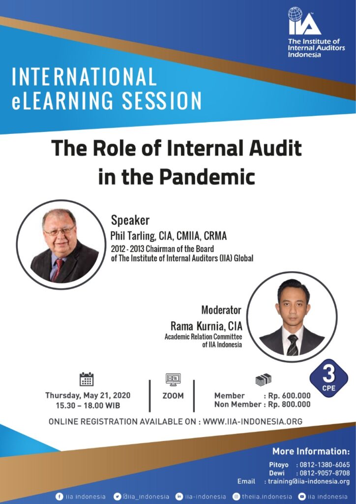 International eLearning Session – 21 May 2020 - IIA Indonesia