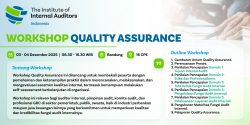 Workshop Quality Assurance, 3-4 Des. 2025 – Bandung