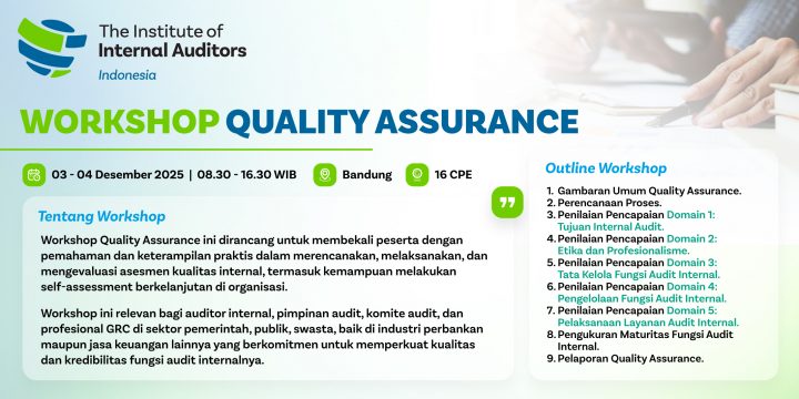 Workshop Quality Assurance, 3-4 Des. 2025 – Bandung