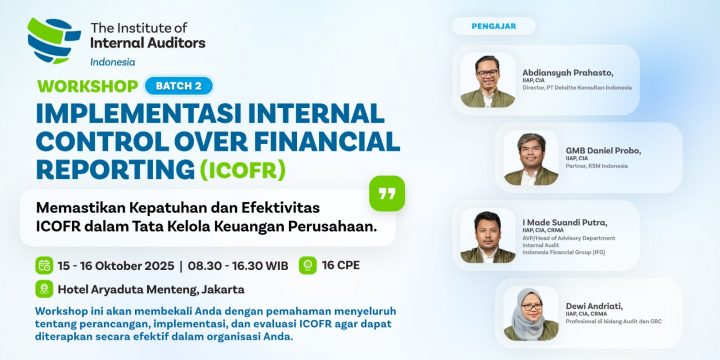Workshop Implementasi Internal Control Over Financial Reporting (ICOFR) – Batch 2